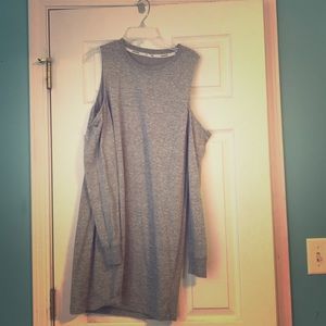 Cut out shoulder dress